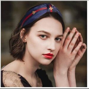 NEW Designer Inspired Navy Blue Knotted Headband